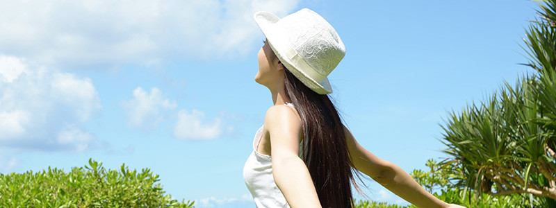 ストレートタイプに似合う帽子