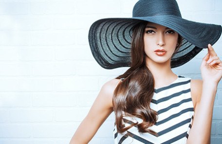 ウェーブタイプに似合う帽子