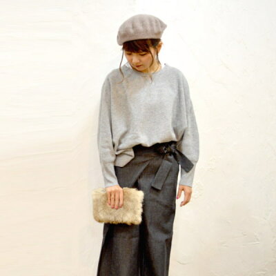 骨格ウェーブタイプに似合うバッグのお手本コーデ