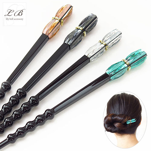 顔タイプ診断クールタイプに似合うシンプルスティックかんざし