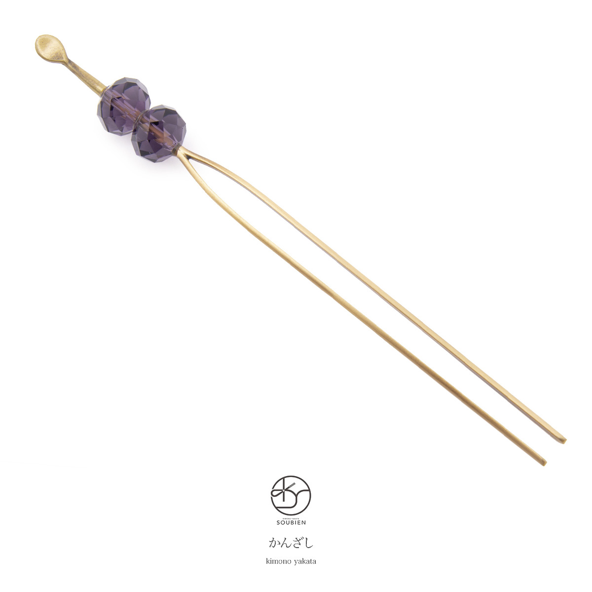 顔タイプ診断ソフトエレガントタイプに似合うクリアビーズかんざし